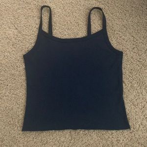 Navy Blue Cropped Tank top